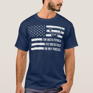 Camiseta Cazándome En Fitness Fitness Deer En Mi Congelació