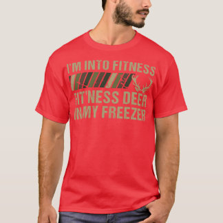 Camiseta Cazándome En Fitness Fitness Deer En Mi Congelació