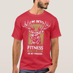 Camiseta Cazándome En Fitness Fitness Deer En Mi Congelació