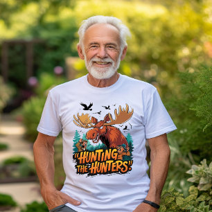Camiseta Cazar alces defiende contra los cazadores