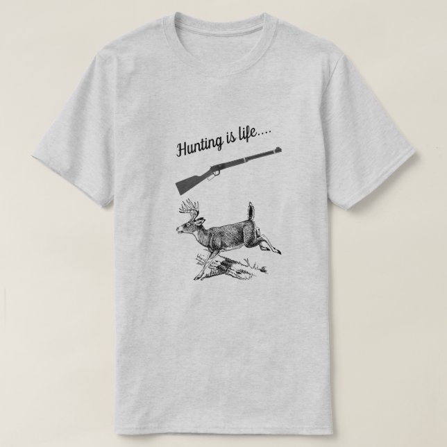 Camiseta Cazar es un error y un error de Life Woods (Diseño del anverso)