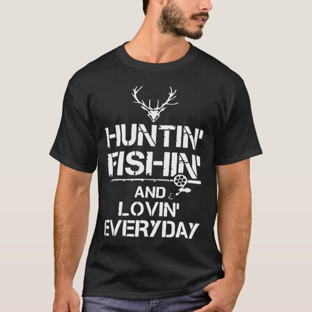 Camiseta Cazar Pescadores Amantes De La Pesca Todos Los Día (Anverso)