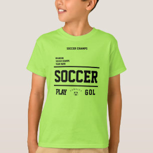 Camiseta Cazas de fútbol limón del equipo de jugadores pers