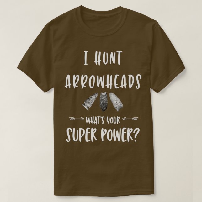 Camiseta Cazo Arrowheads Cuál es tu superpotencia (Diseño del anverso)