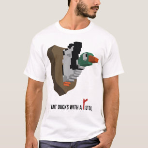 Camiseta Cazo patos con una pistola