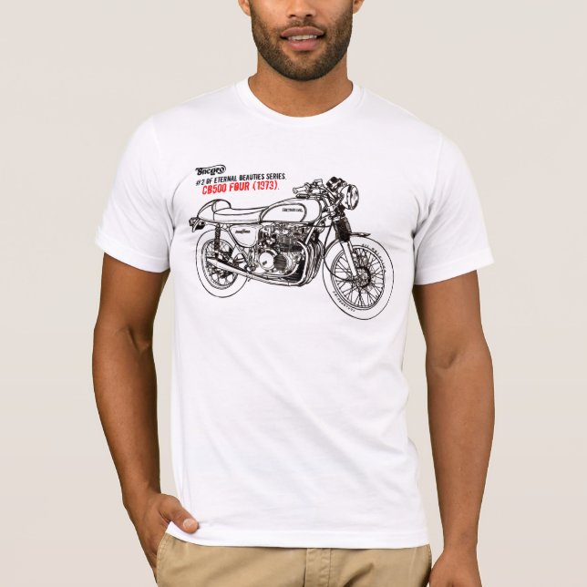 Camiseta CB500 Four 1973. (Anverso)