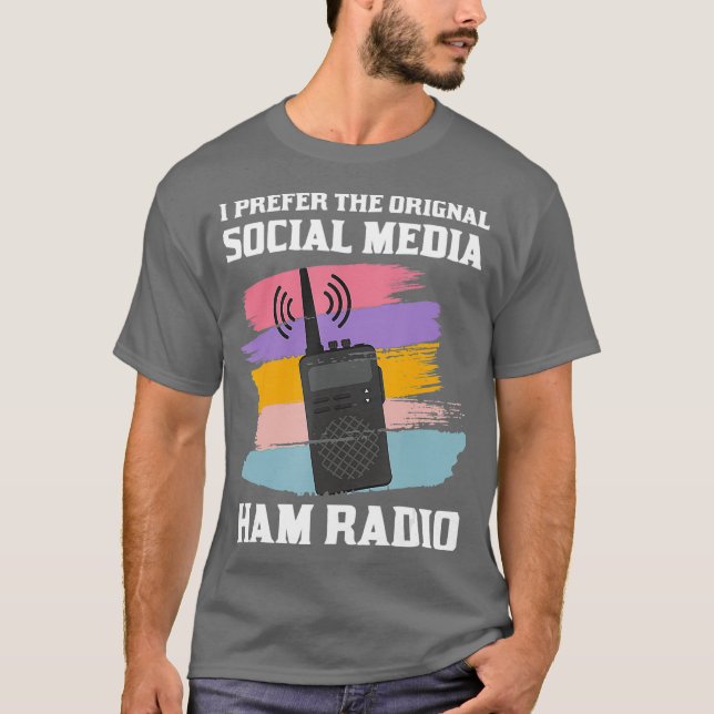 Camiseta CB Radio Gift  Prefer Original Social Media My (Anverso)