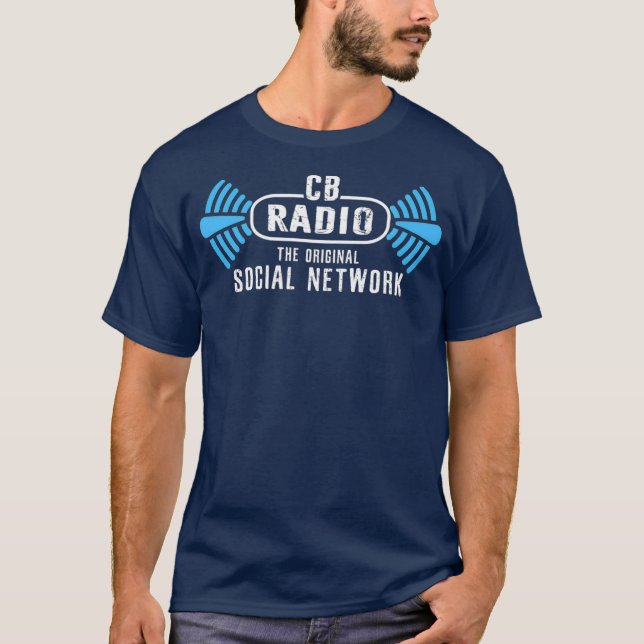 Camiseta CB Radio Original Social Network HAM Radio Lover (Anverso)