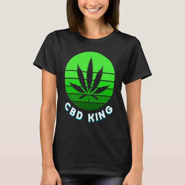 Camiseta CBD Aceite de la cápsula King Vape CBD Ansiedad Al (Anverso)