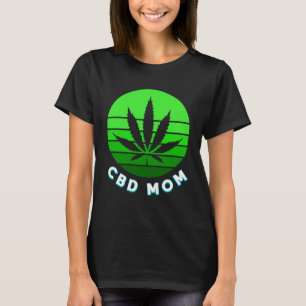 Camiseta CBD Mamá Mami Divertida Weed Vape Para Mujeres