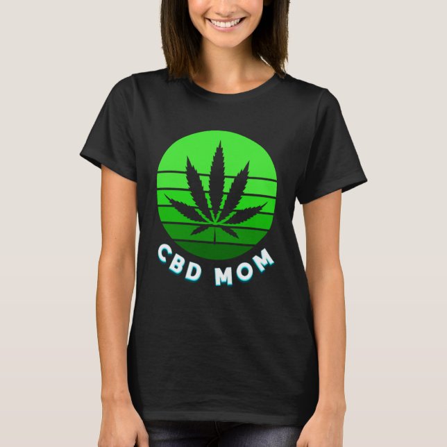 Camiseta CBD Mamá Mami Divertida Weed Vape Para Mujeres (Anverso)