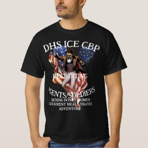 Camiseta CBP Reclutando Patrulla Fronteriza Aduanas Patria