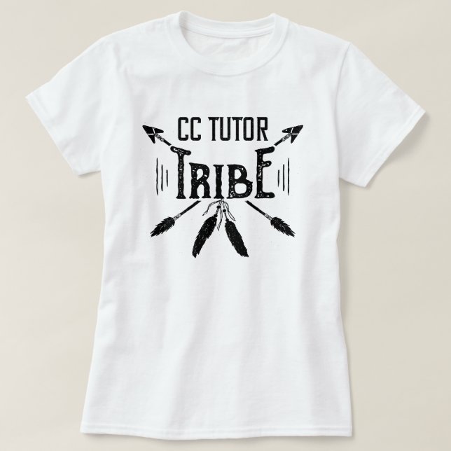 Camiseta CC Tribu tutor Shirt, colegio de la comunidad CC (Diseño del anverso)