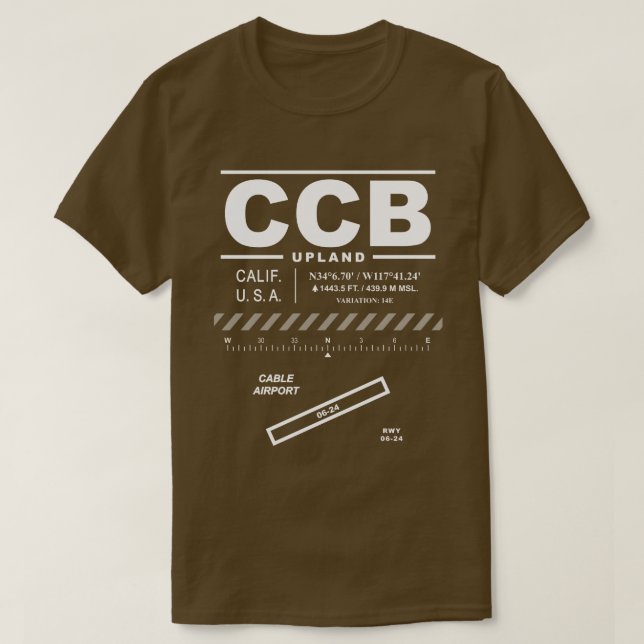 Camiseta CCB del Aeropuerto de Cable (Diseño del anverso)