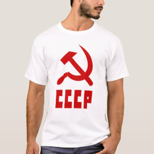 Camiseta CCCP Comunista Rojo Martillo ruso y endileta
