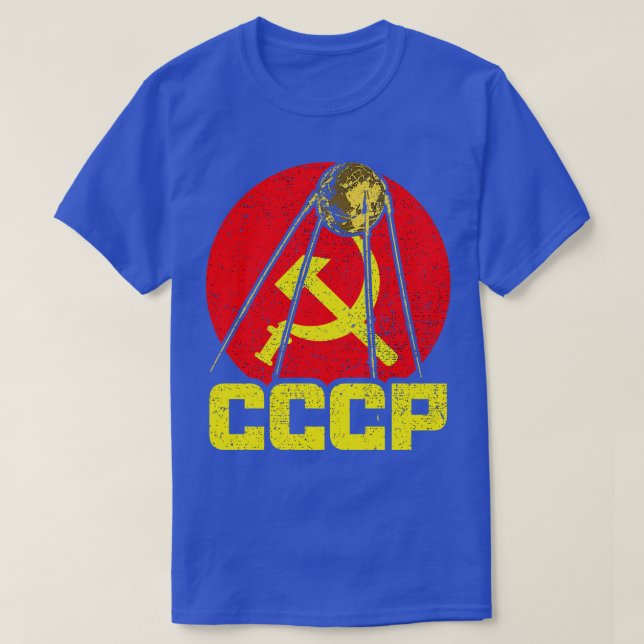 Camiseta CCCP por satélite Sputnik (Diseño del anverso)