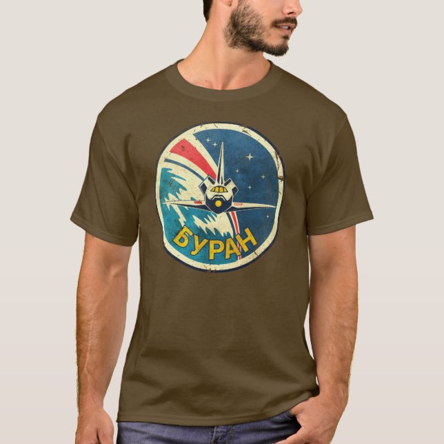 Camiseta CCCP Space Shuttle Classic Emblem V01 (Anverso)