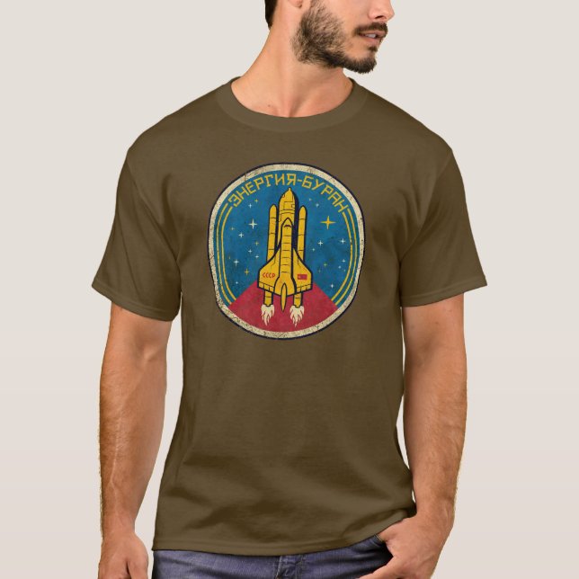 Camiseta CCCP Space Shuttle Classic Emblem V02 (Anverso)