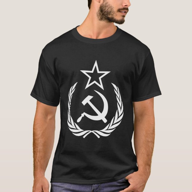 Camiseta Cccp Unión Soviética Martillo Sickle (Anverso)