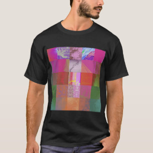 Camiseta CD1FE646 Arte abstracto de falla digital Patrón de