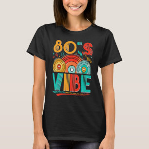 Camiseta CD ambiente de los 80 Música de los 80 Generación