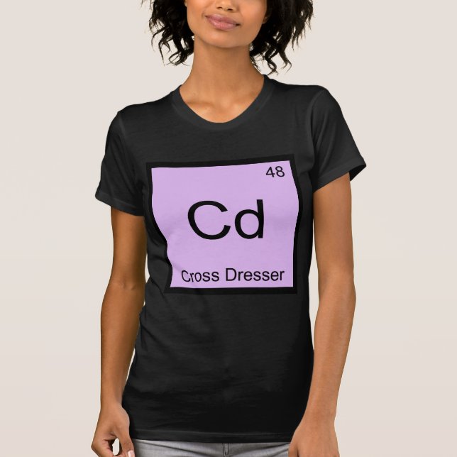 Camiseta Cd - Tee de símbolo de elemento de química de vest (Anverso)