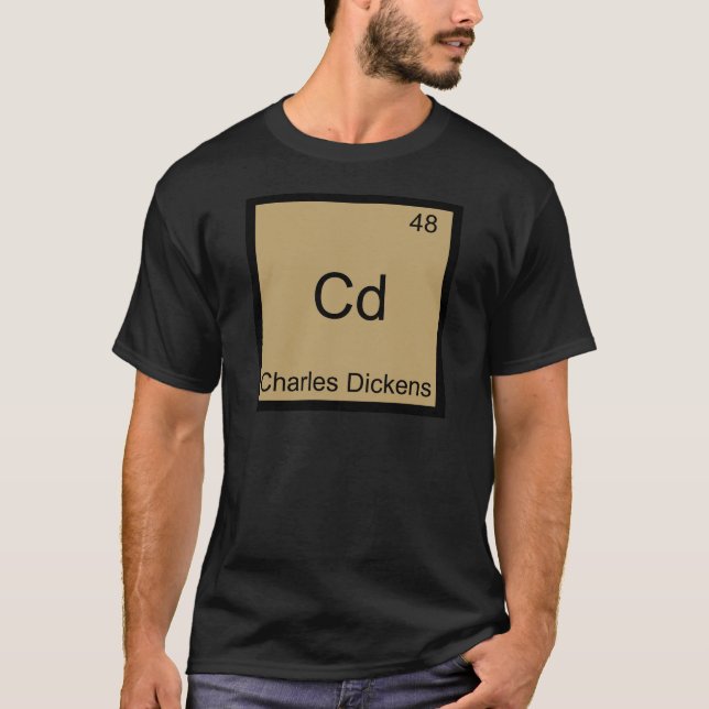 Camiseta Cd - Tee símbolo de elemento de química Charles Di (Anverso)