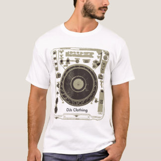 Camiseta CDJ T negro, ropa de DJs