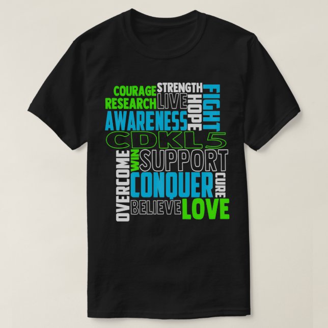 Camiseta CDKL5 Awareness epileptic encephalopathy Related L (Diseño del anverso)