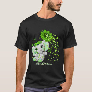 Camiseta CDKL5 Conciencia - cinta elefante de girasol