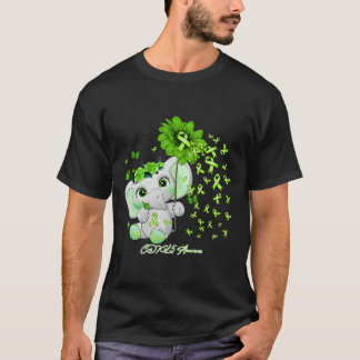 Camiseta CDKL5 Conciencia - cinta elefante de girasol