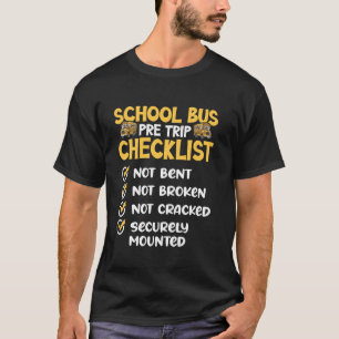 Camiseta CDL School Bus Driver PreTrip Trucking Retro Truck