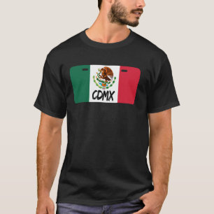 Camiseta Cdmx México Licencia Plate Orgullo Mexicano México