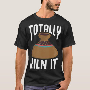 Camiseta Ce de maceta de arcilla de ceramista completamente