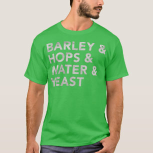 Camiseta Cebada y copas y agua y levadura