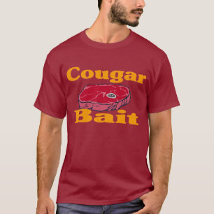 Camiseta Cebo del puma - marrón (frente y parte posterior)