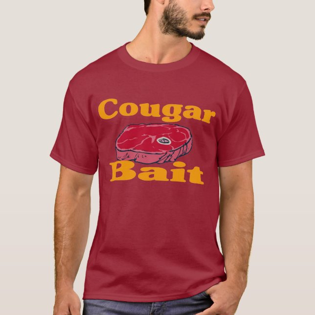 Camiseta Cebo del puma - marrón (frente y parte posterior) (Anverso)