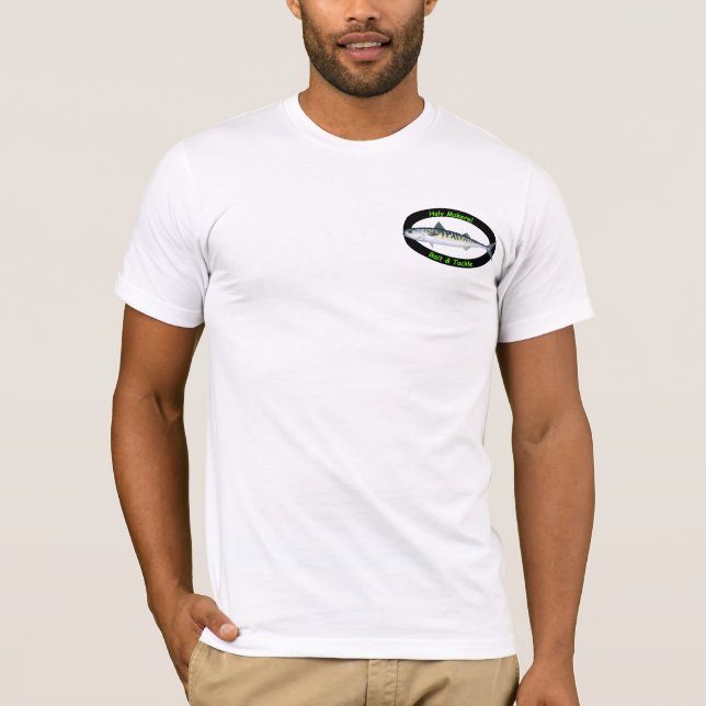Camiseta Cebo y trastos santos de Makerel (Anverso)