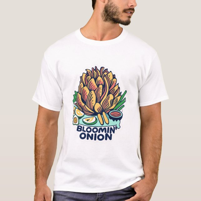 Camiseta Cebolla en flor (Anverso)
