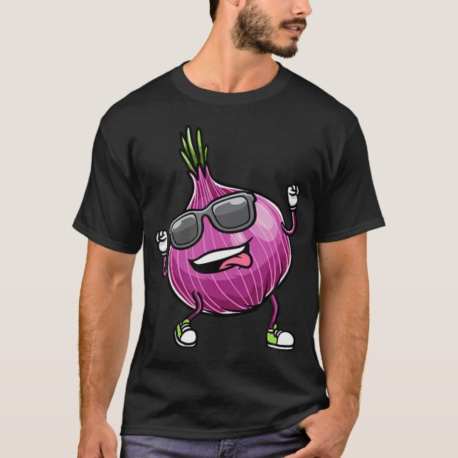 Camiseta Cebolla Roja Bailarina Vegetal (Anverso)