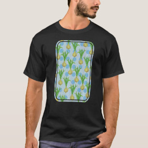 Camiseta Cebollas vectoriales de cebollas y puntos de polka