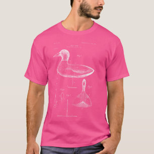 Camiseta Cebos de caza de patos Talla de madera de ánade re