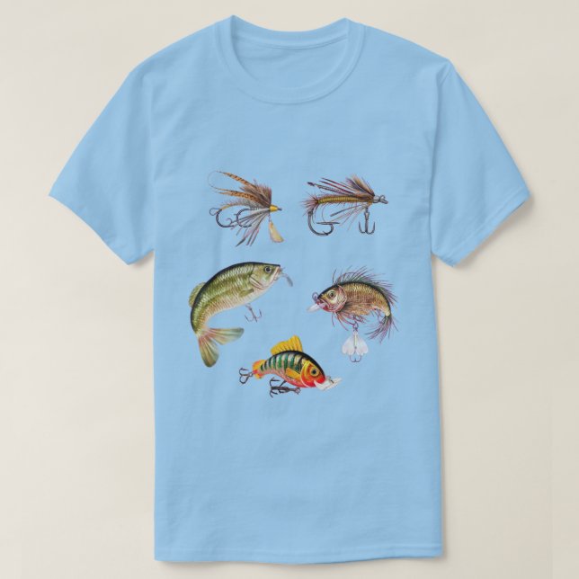 Camiseta Cebos de Pesca (Diseño del anverso)