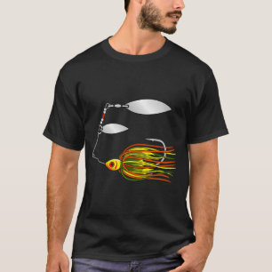 Camiseta Cebos de pesca con señuelo giratorio - Tandem Silv