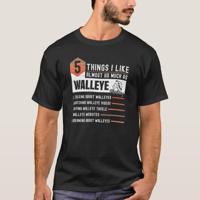 Camiseta Cebos de Pesca de Ojos de Pared Predadores Moscas  (Anverso)