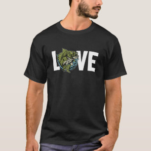 Camiseta Cebos Expertos de Love Zander Hooks para Pescar Lu