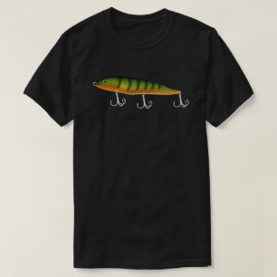 Camiseta Cebos para peces con anzuelos