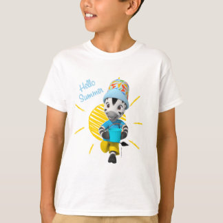 Camiseta Cebra adorable del muchacho del verano de ZOU hola