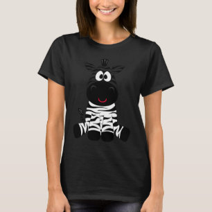 Camiseta Cebra adorable sentada linda