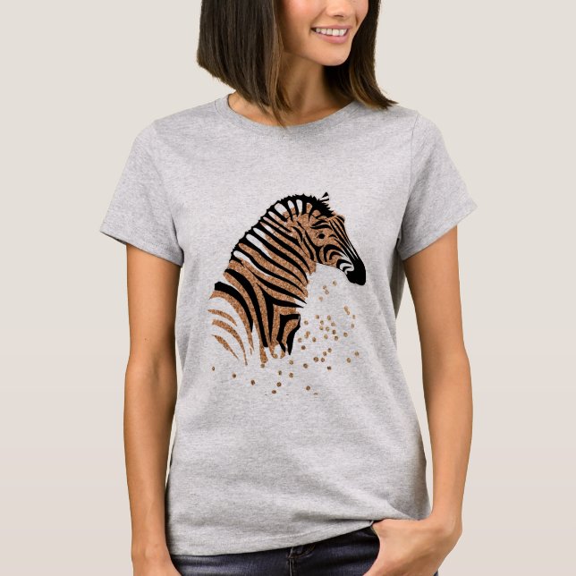 Camiseta Cebra African safari Africa Graphic especie Gifts. (Anverso)